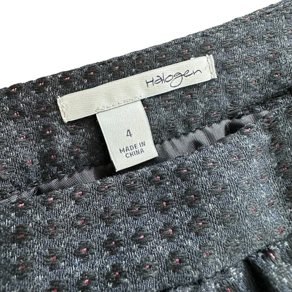 Halogen Gray Check Mini Skater Skirt, size 4 - Picture 5 of 10